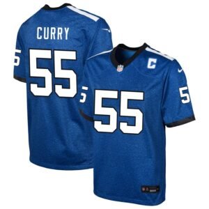 Caden Curry Youth Nike Blue Indianapolis Colts Indiana Nights Alternate Custom Game Jersey Caden Curry Youth Nike Blue Indianapolis Colts Indiana Nights Alternate Custom Game Jersey