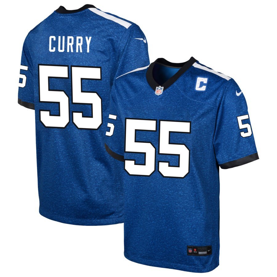 Caden Curry Youth Nike Blue Indianapolis Colts Indiana Nights Alternate Custom Game Jersey