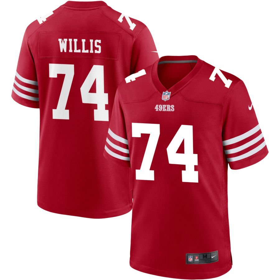 Carver Willis Youth Nike Scarlet San Francisco 49ers Game Custom Jersey Carver Willis Youth Nike Scarlet San Francisco 49ers Game Custom Jersey