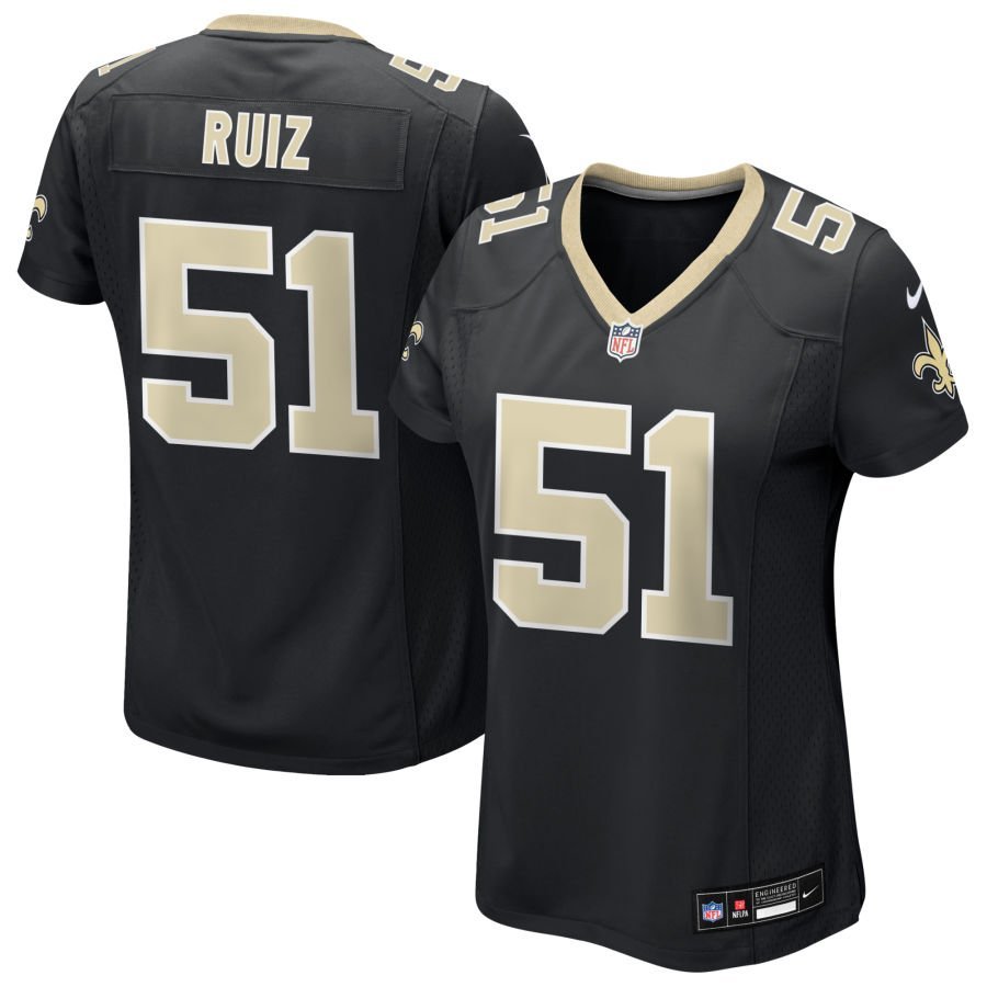 Cesar Ruiz Women’s Nike Black New Orleans Saints Custom Game Jersey Cesar Ruiz Women’s Nike Black New Orleans Saints Custom Game Jersey