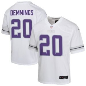 Charles Demmings Youth Nike White Minnesota Vikings Alternate Custom Game Jersey Charles Demmings Youth Nike White Minnesota Vikings Alternate Custom Game Jersey