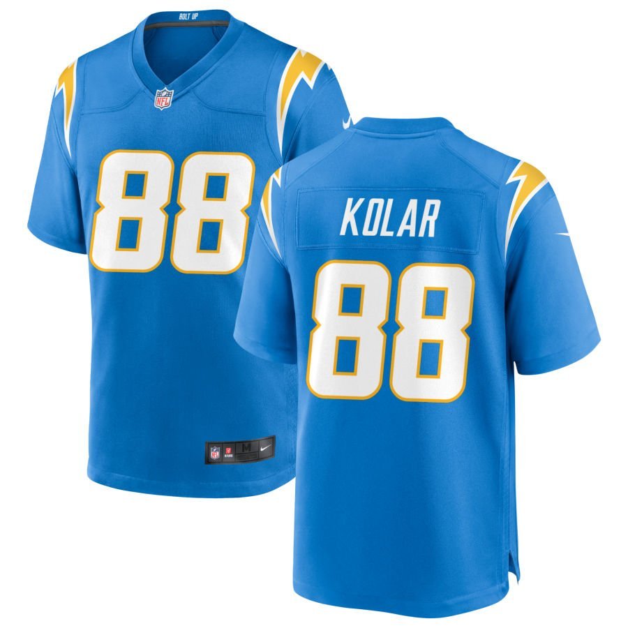 Charlie Kolar Men’s Nike Powder Blue Los Angeles Chargers Custom Game Jersey