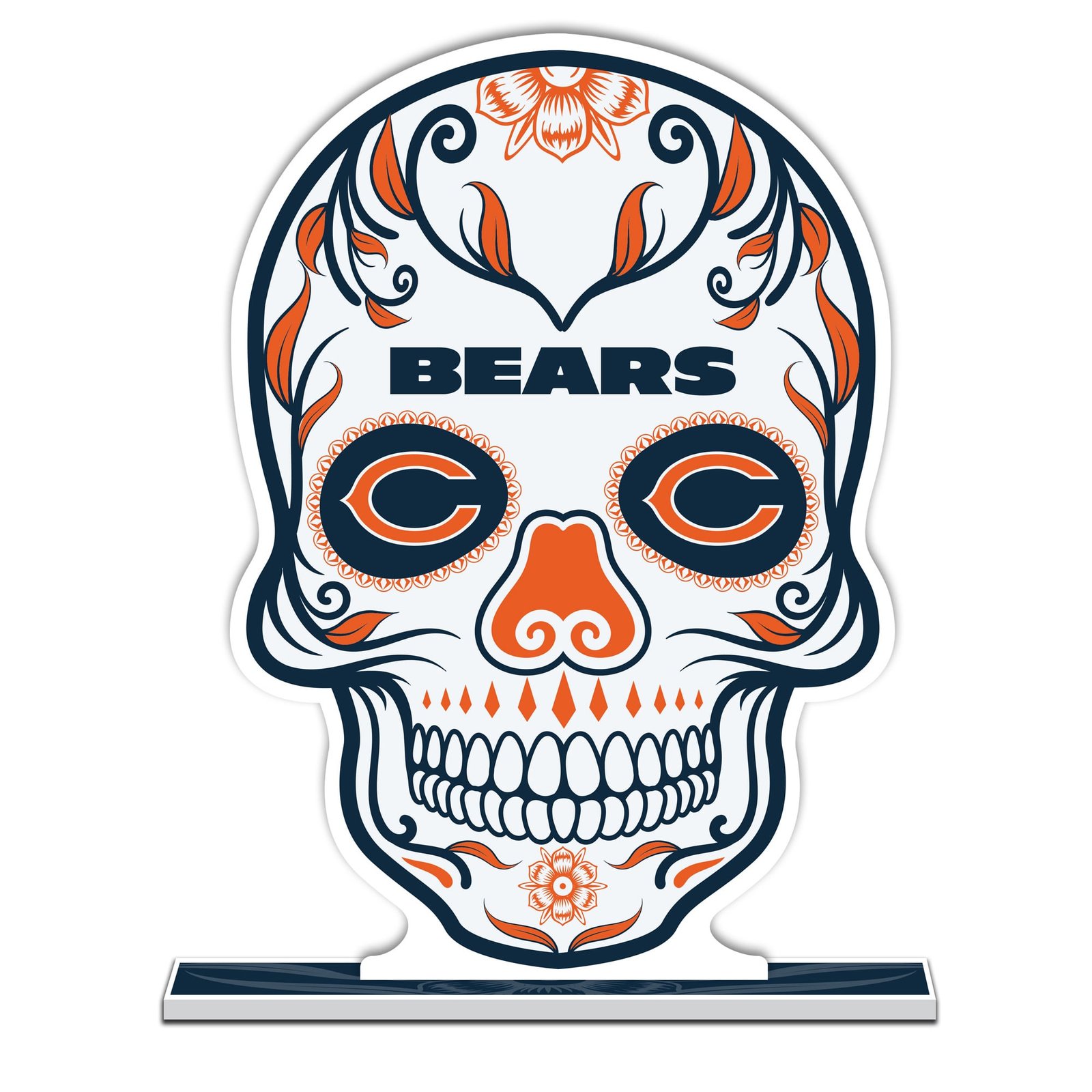 Chicago Bears 10″ Sugar Skull Standee Chicago Bears 10″ Sugar Skull Standee