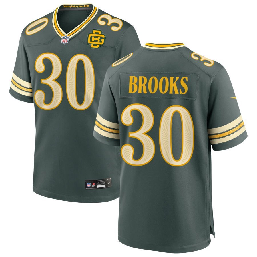 Chris Brooks Men’s Nike Green Green Bay Packers 2026 Rivalries Collection Game Custom Jersey