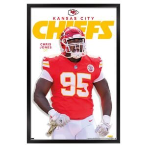 Chris Jones Kansas City Chiefs 23″ x 34″ Framed Player Poster Chris Jones Kansas City Chiefs 23″ x 34″ Framed Player Poster