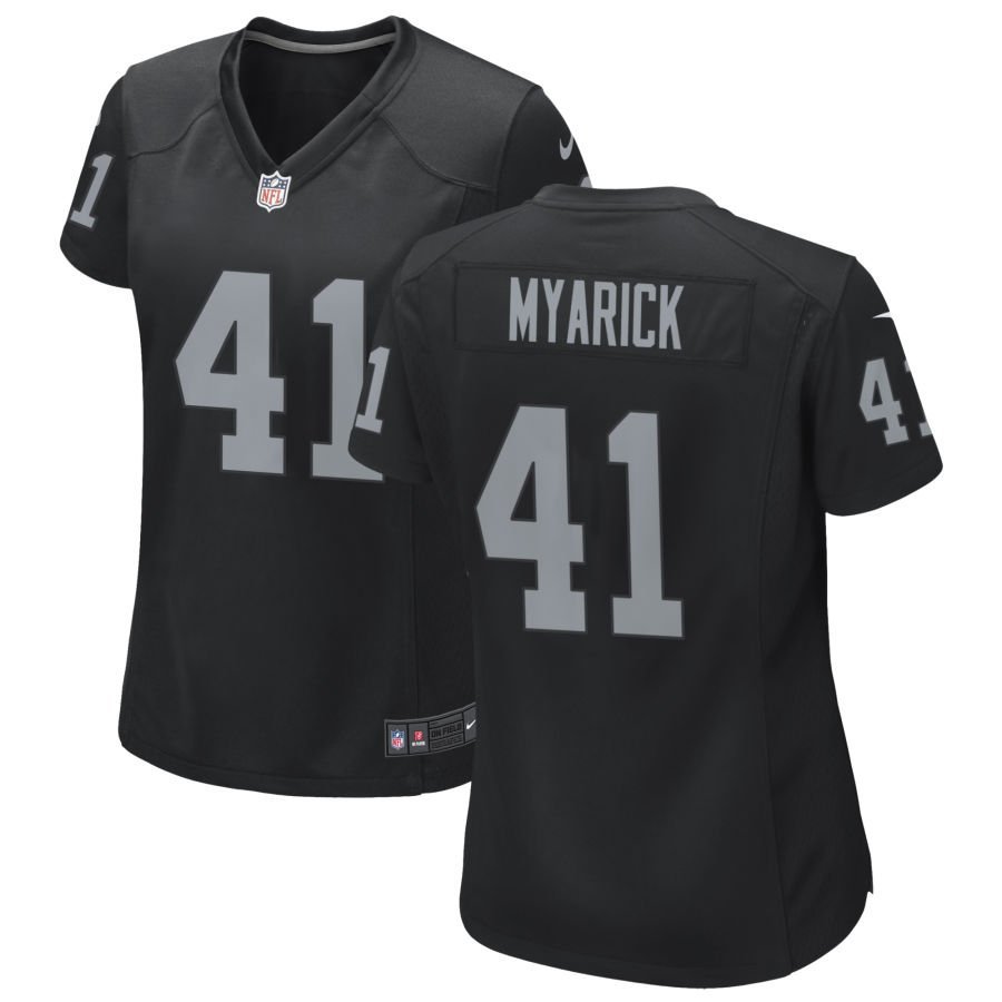 Chris Myarick Women’s Nike Black Las Vegas Raiders Custom Game Jersey
