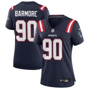 Christian Barmore Women’s Nike Navy New England Patriots Custom Game Jersey Christian Barmore Women’s Nike Navy New England Patriots Custom Game Jersey
