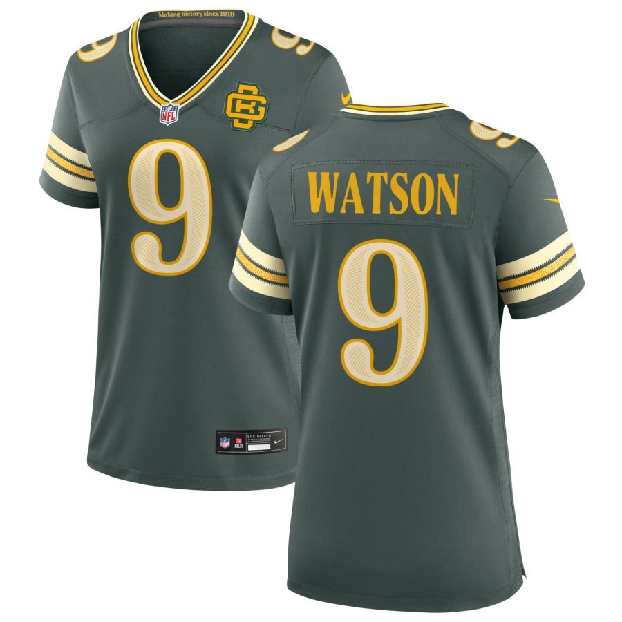 Christian Watson Women’s Nike Green Green Bay Packers 2026 Rivalries Collection Game Custom Jersey