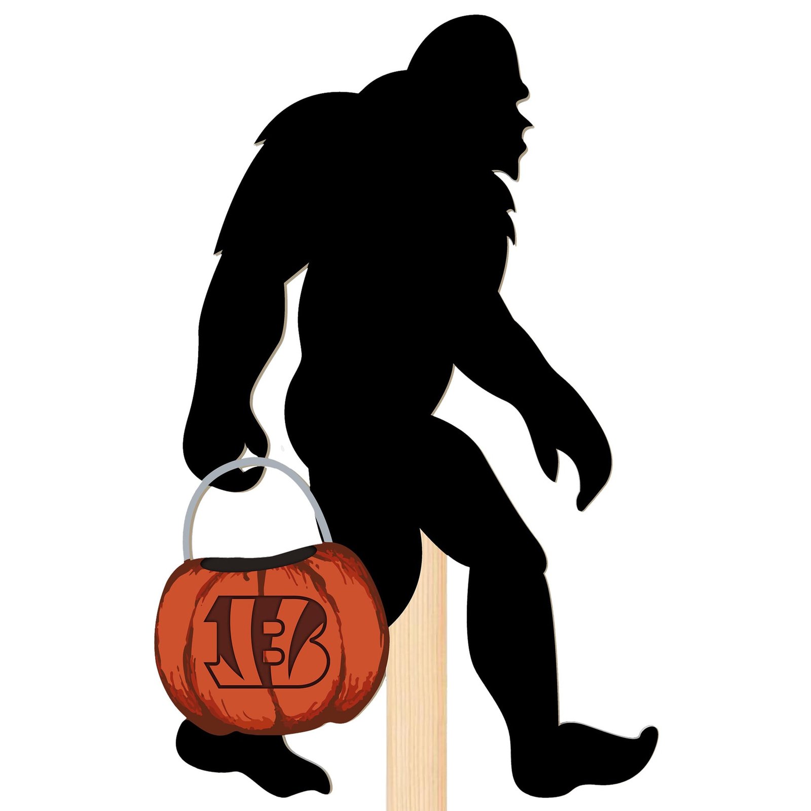 Cincinnati Bengals 12″ Bigfoot Halloween Yard Stake