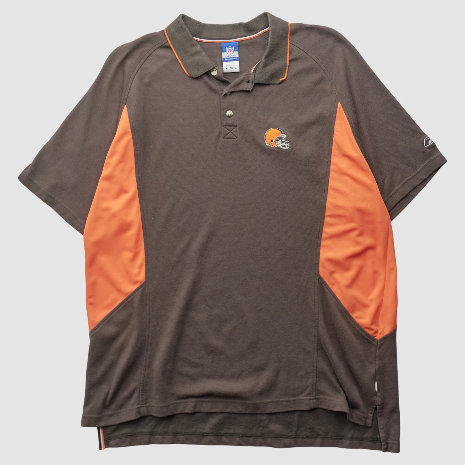 Cleveland Browns Reebok 2000s Polo – Brown – 2XL by Fanatics Real Vintage