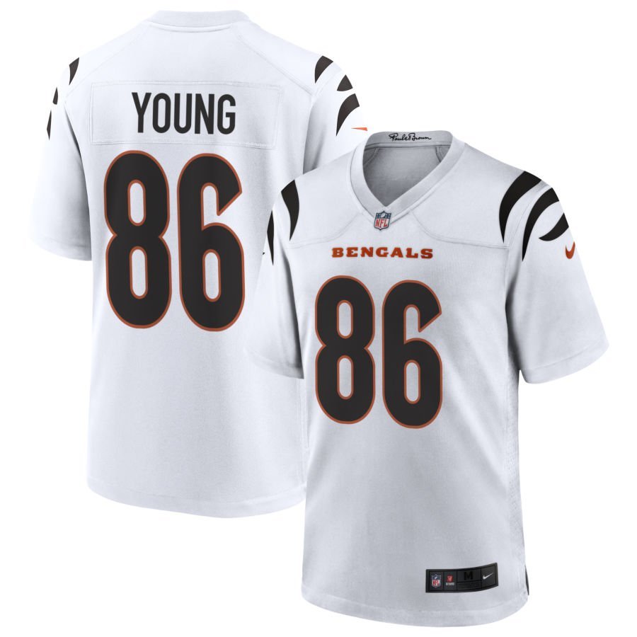 Colbie Young Men’s Nike White Cincinnati Bengals Game Custom Jersey