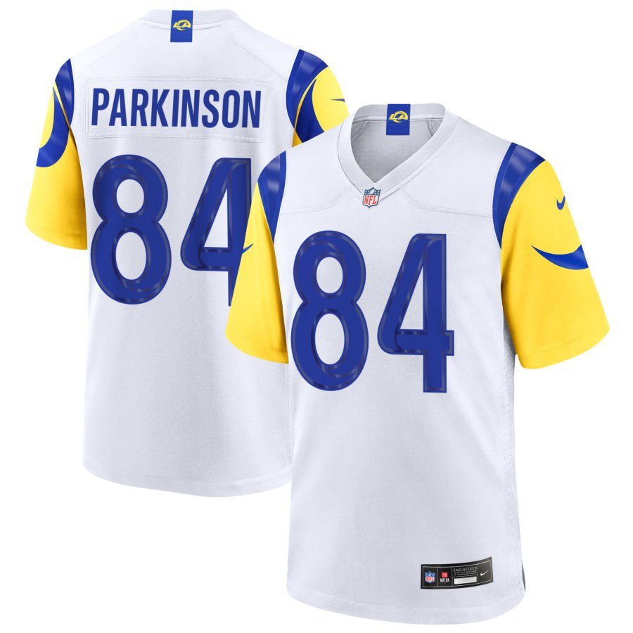 Colby Parkinson Youth Nike White Los Angeles Rams Custom Game Jersey