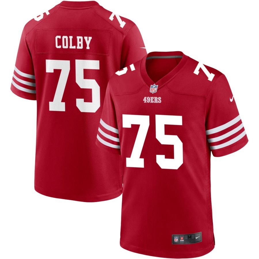 Connor Colby Men’s Nike Scarlet San Francisco 49ers Custom Jersey Connor Colby Men’s Nike Scarlet San Francisco 49ers Custom Jersey