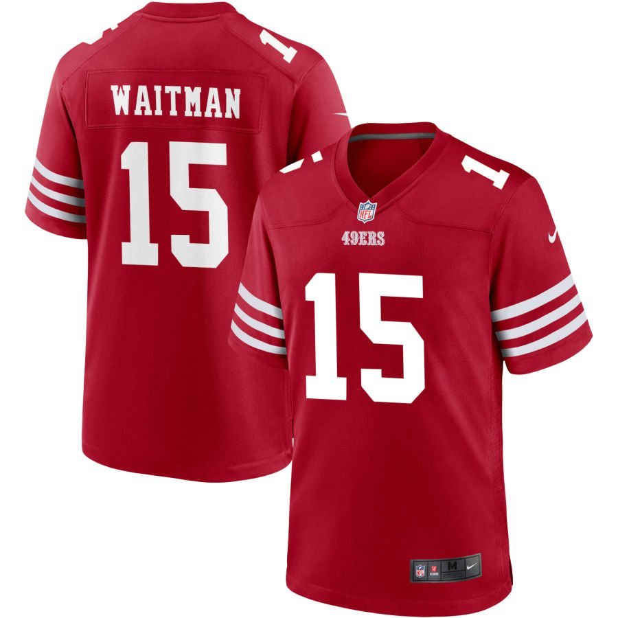 Corliss Waitman Men’s Nike Scarlet San Francisco 49ers Custom Jersey