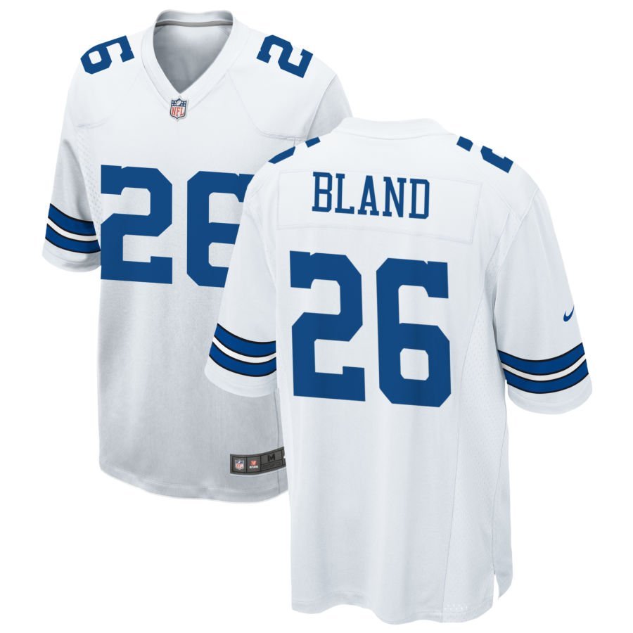 DaRon Bland Men’s Nike White Dallas Cowboys Custom Game Jersey