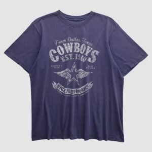 Dallas Cowboys Cowboy’s Team Apparel 2000s T-shirt – Navy – XL by Fanatics Real Vintage Dallas Cowboys Cowboy’s Team Apparel 2000s T-shirt – Navy – XL by Fanatics Real Vintage