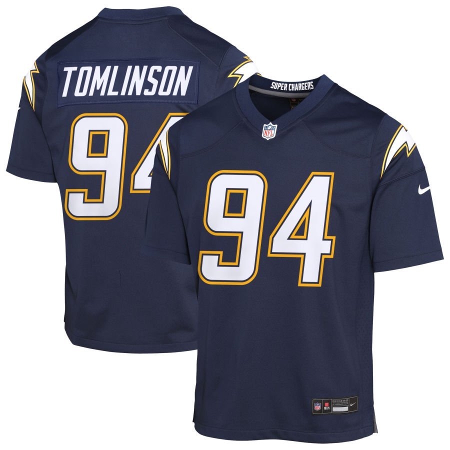 Dalvin Tomlinson Youth Nike Navy Los Angeles Chargers Alternate Super Chargers Game Custom Jersey
