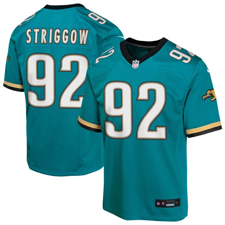 Danny Striggow Youth Nike Teal Jacksonville Jaguars Prowler Throwback Custom Game Jersey