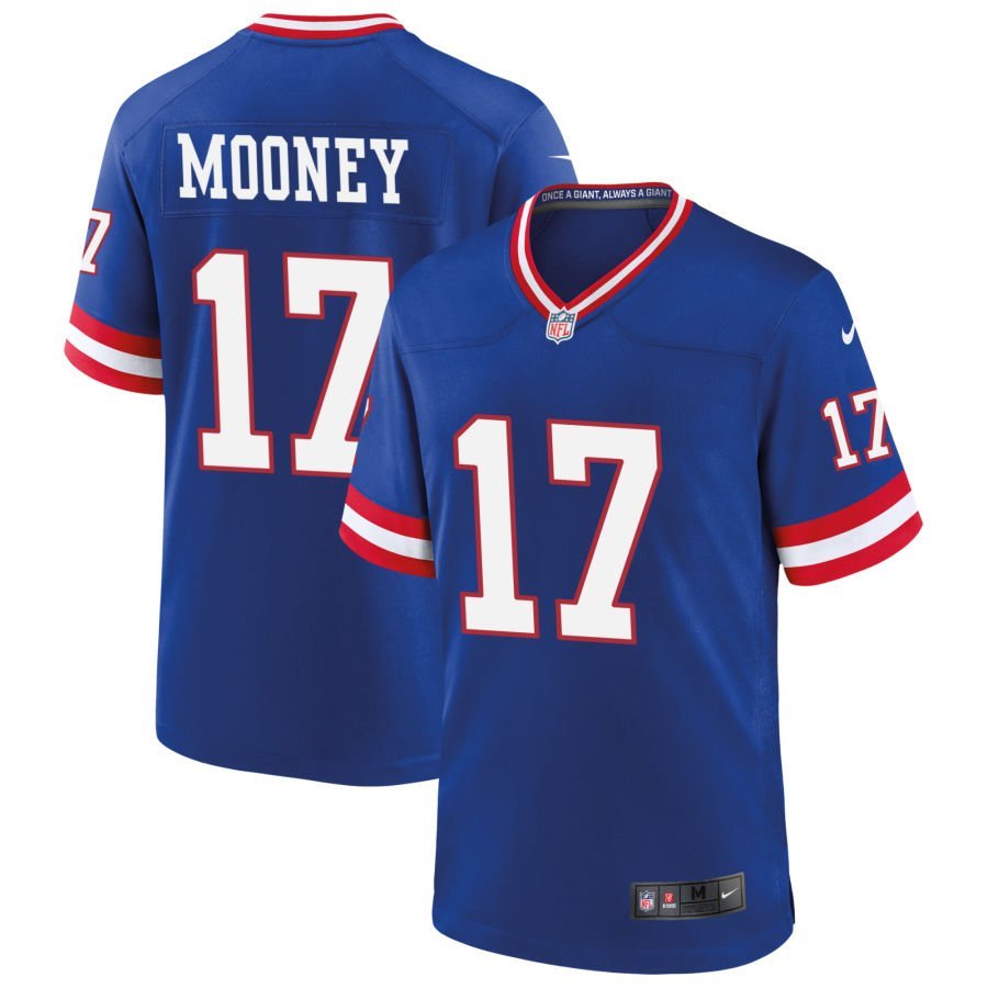 Darnell Mooney Men’s Nike Royal New York Giants Classic Custom Game Jersey