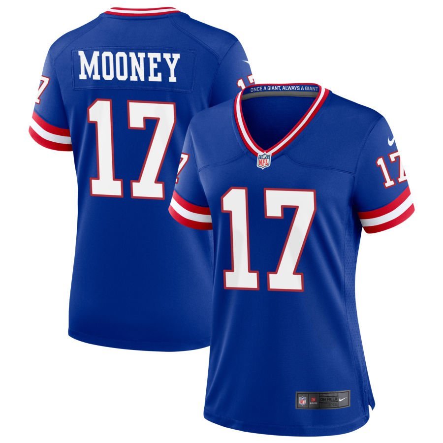 Darnell Mooney Women’s Nike Royal New York Giants Classic Custom Game Jersey