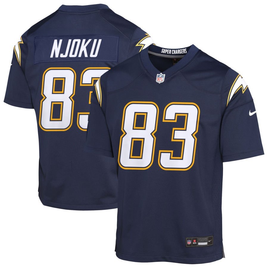 David Njoku Youth Nike Navy Los Angeles Chargers Alternate Super Chargers Game Custom Jersey