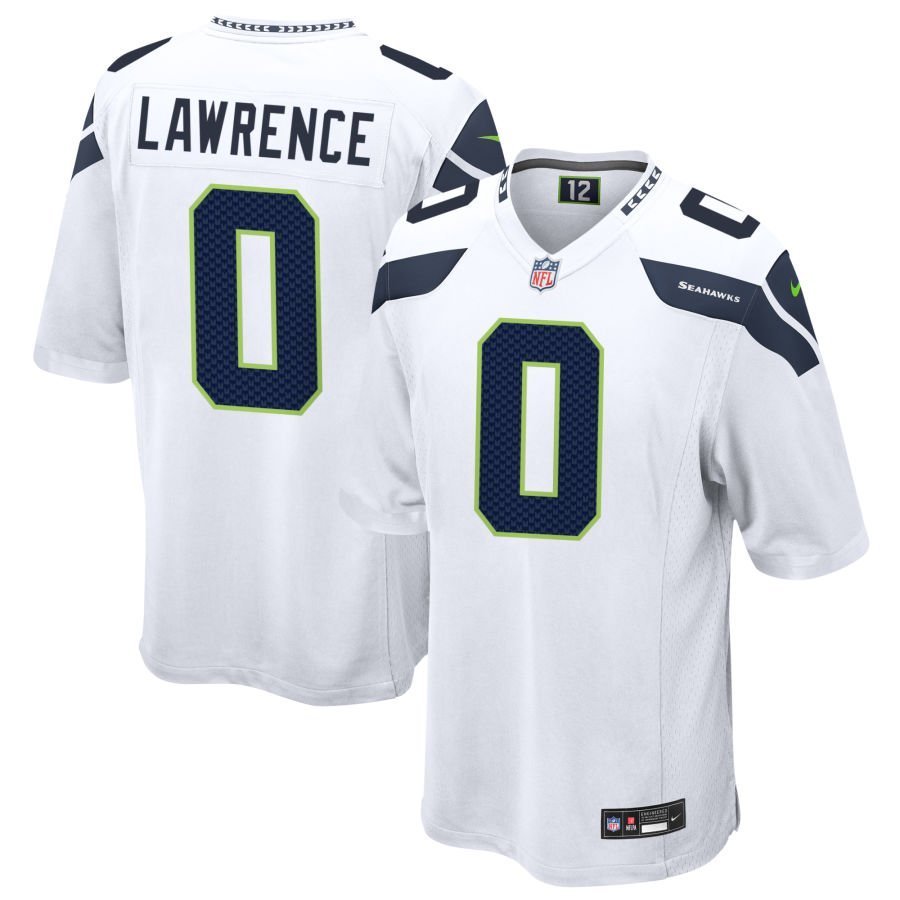 DeMarcus Lawrence Men’s Nike White Seattle Seahawks Custom Game Jersey
