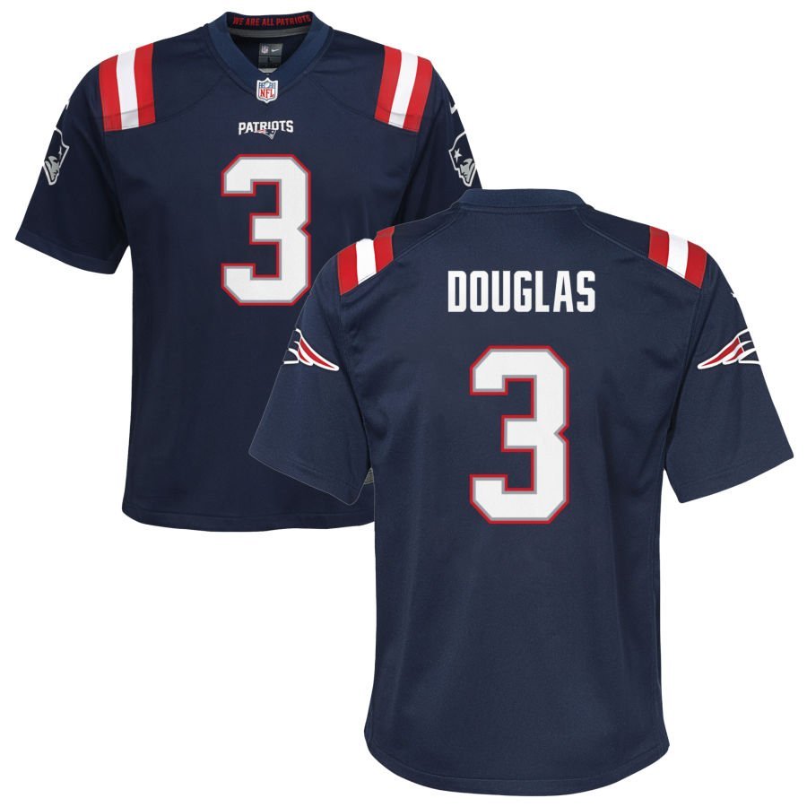 DeMario Douglas Youth Nike Navy New England Patriots Custom Game Jersey DeMario Douglas Youth Nike Navy New England Patriots Custom Game Jersey