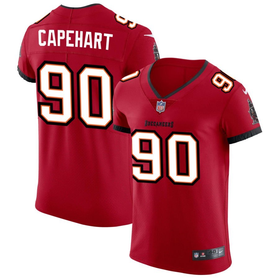 DeMonte Capehart Men’s Nike Red Tampa Bay Buccaneers Vapor Elite Custom Jersey