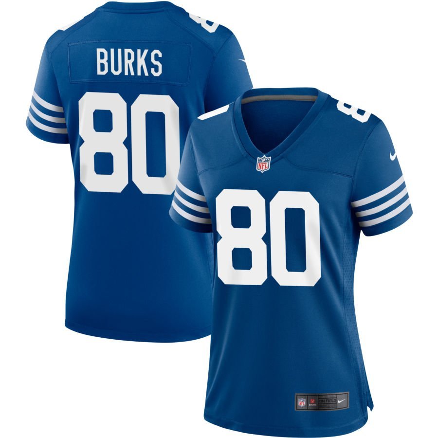 Deion Burks Women’s Nike Royal Indianapolis Colts Alternate Custom Jersey