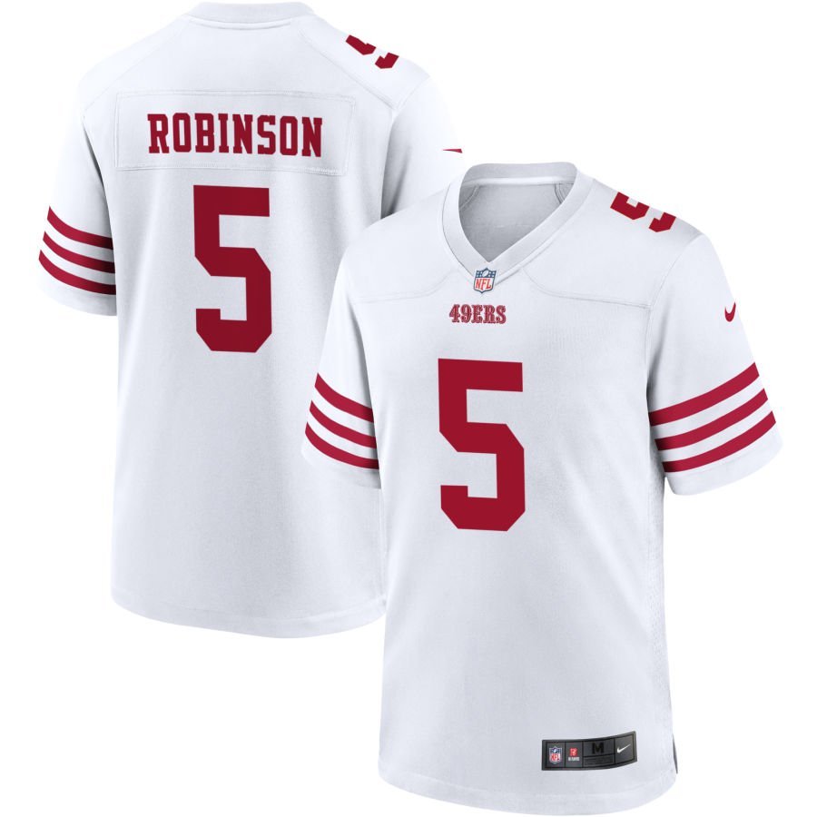 Demarcus Robinson Men’s Nike White San Francisco 49ers Game Custom Player Jersey