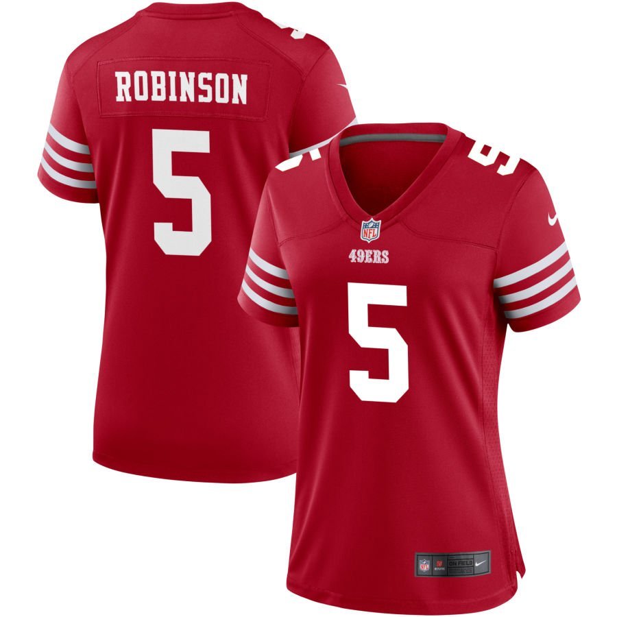 Demarcus Robinson Women’s Nike Scarlet San Francisco 49ers Game Custom Jersey