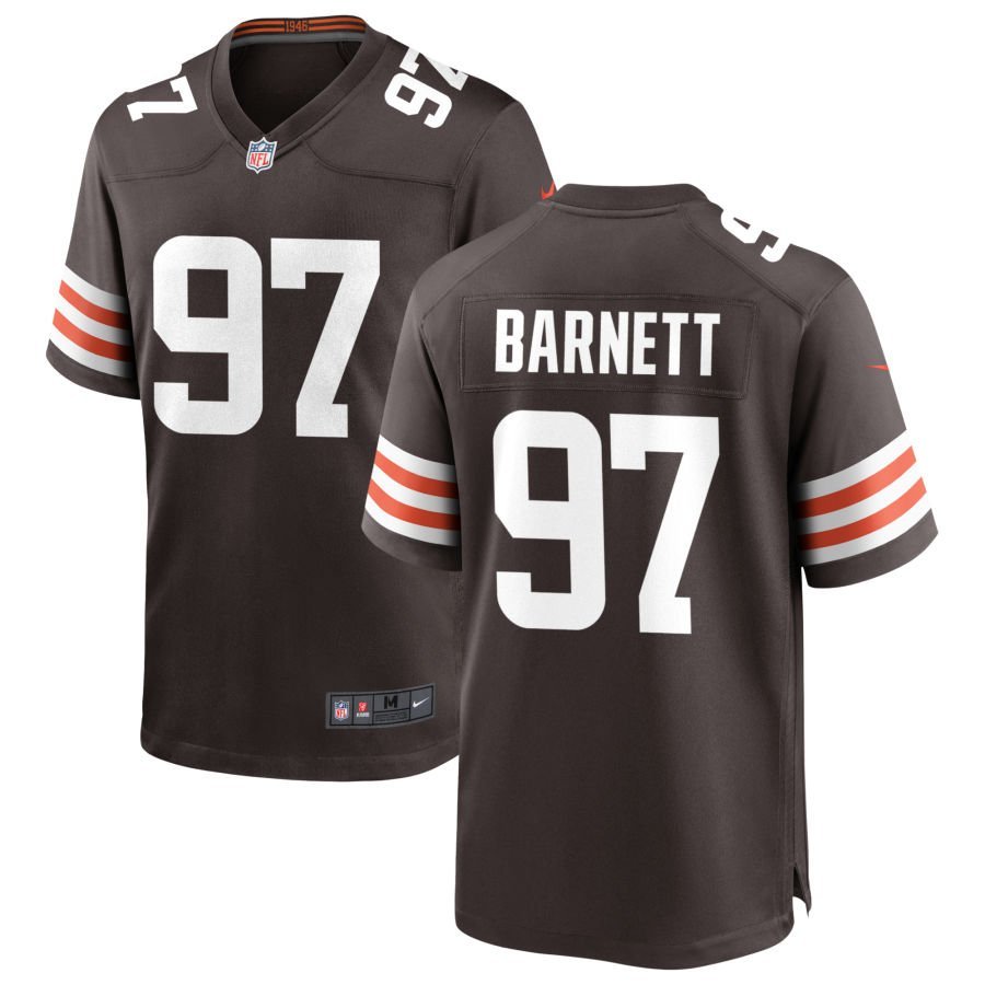 Derek Barnett Men’s Nike Cleveland Browns Brown Custom Game Jersey