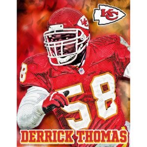 Derrick Thomas Kansas City Chiefs Diamond Painting Craft Kit Derrick Thomas Kansas City Chiefs Diamond Painting Craft Kit