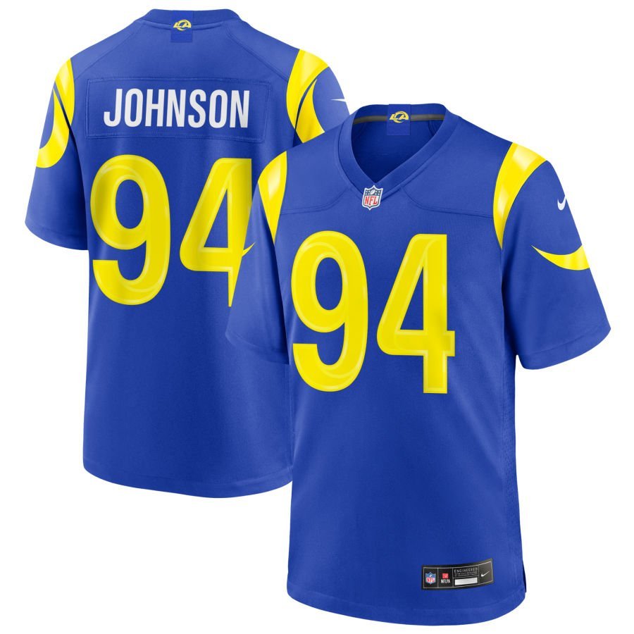 Desjuan Johnson Men’s Nike Royal Los Angeles Rams Custom Game Jersey