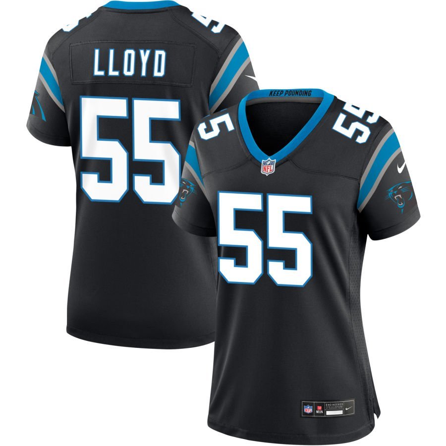Devin Lloyd Women’s Nike Black Carolina Panthers Custom Game Jersey