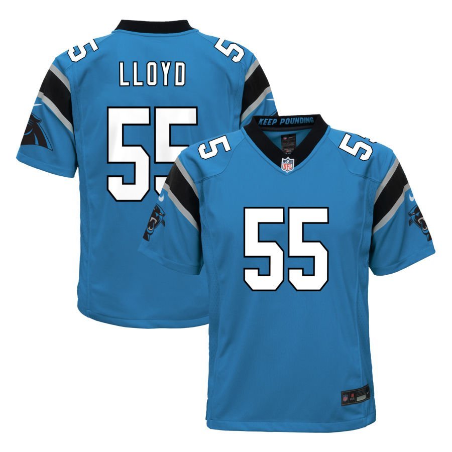 Devin Lloyd Youth Nike Blue Carolina Panthers Alternate Custom Game Jersey