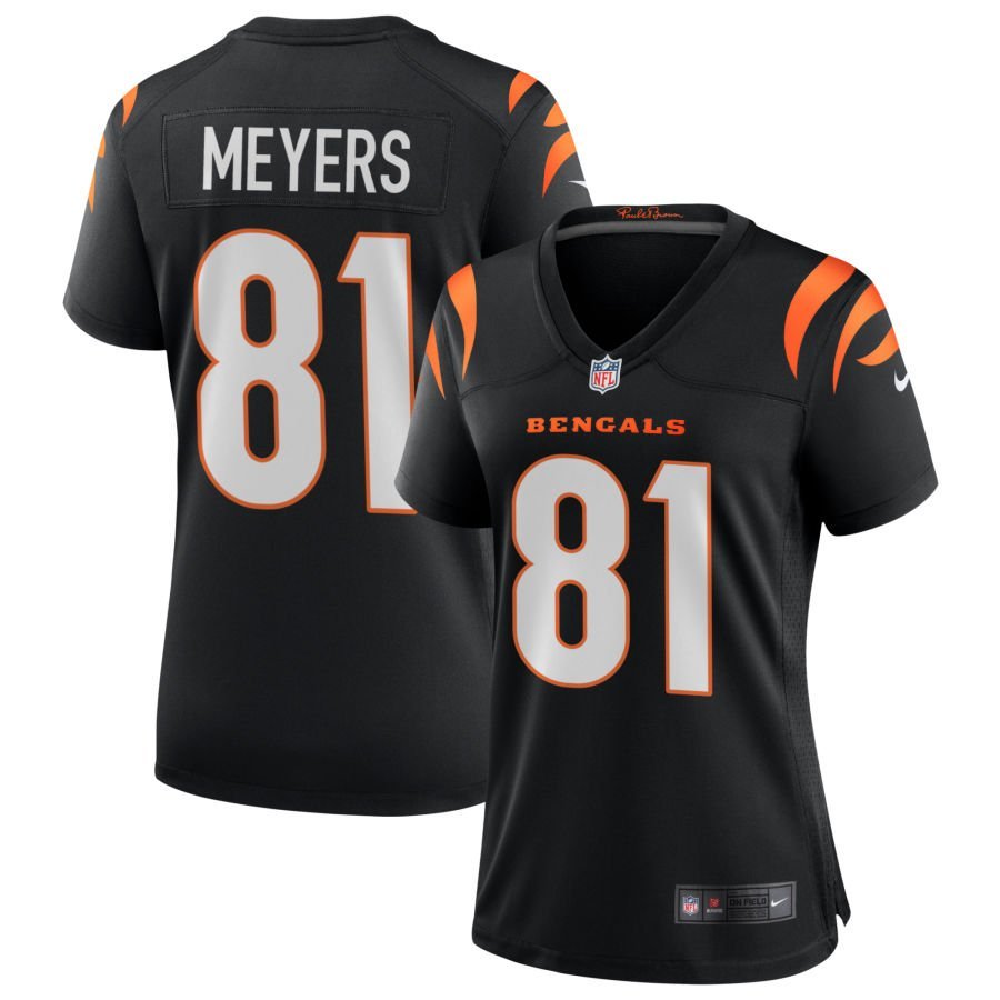 Dohnte Meyers Women’s Nike Black Cincinnati Bengals Game Custom Jersey