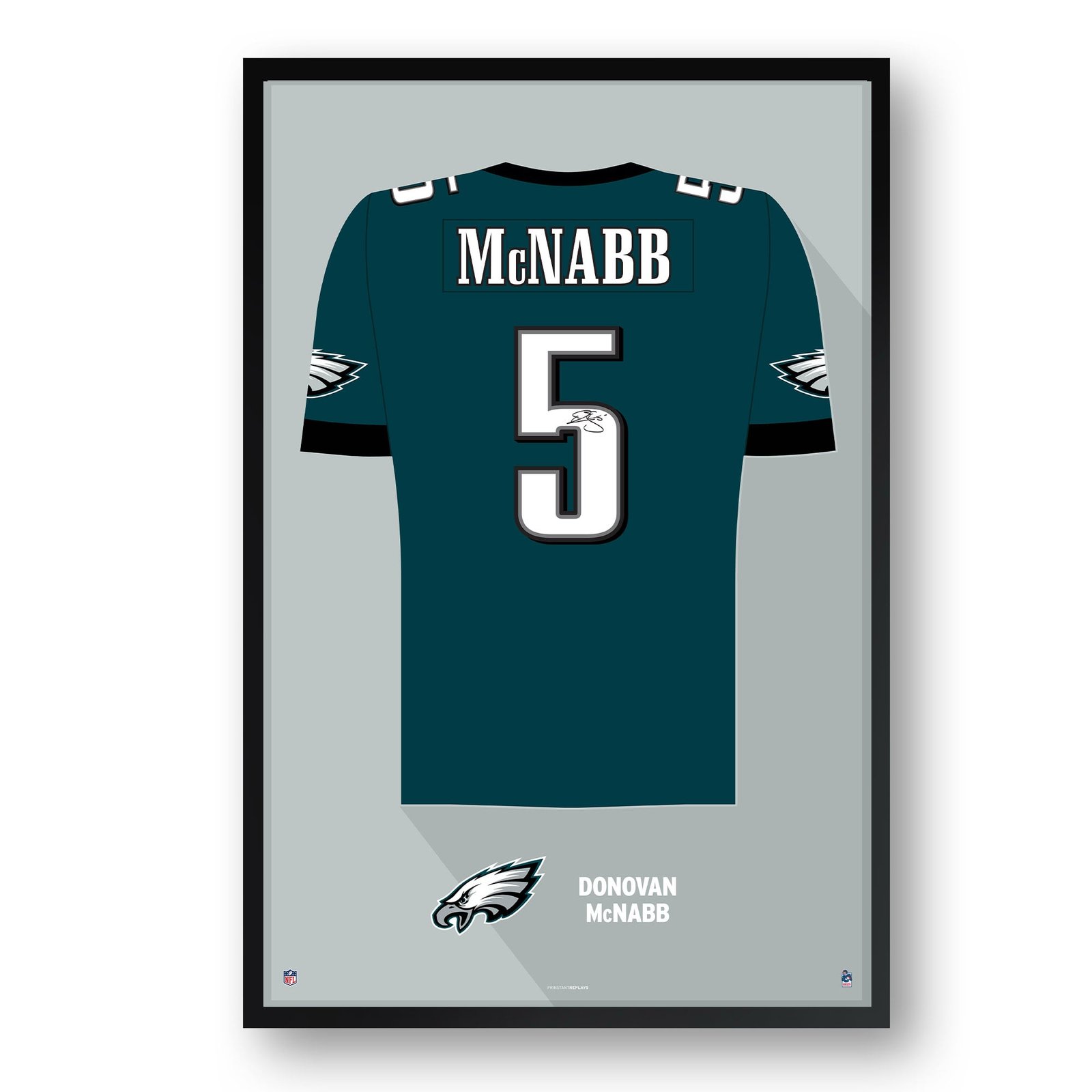 Donovan McNabb Philadelphia Eagles Framed 27″ x 39″ Retired Jersey Art Print