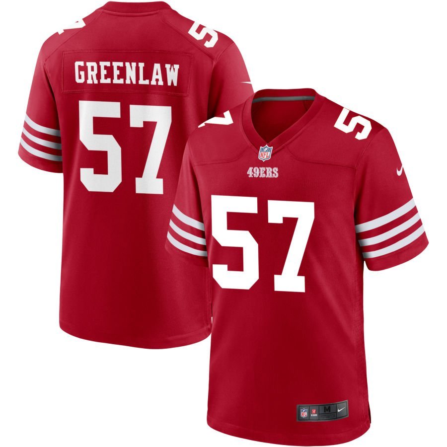 Dre Greenlaw Men’s Nike Scarlet San Francisco 49ers Custom Jersey