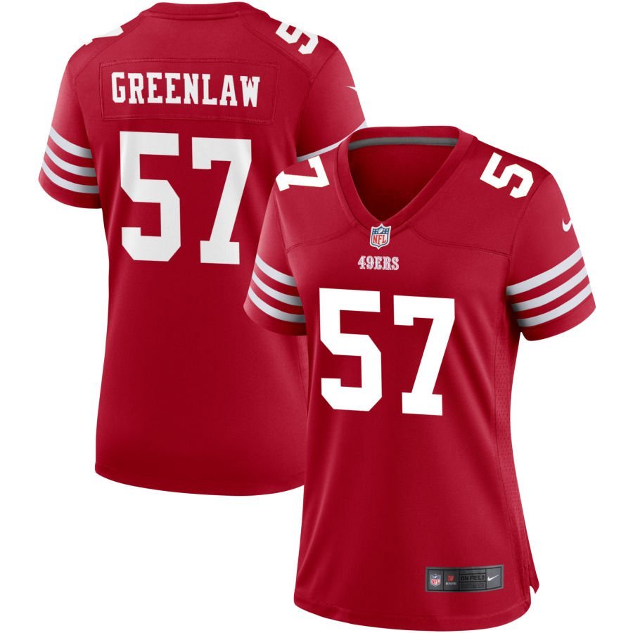 Dre Greenlaw Women’s Nike Scarlet San Francisco 49ers Game Custom Jersey