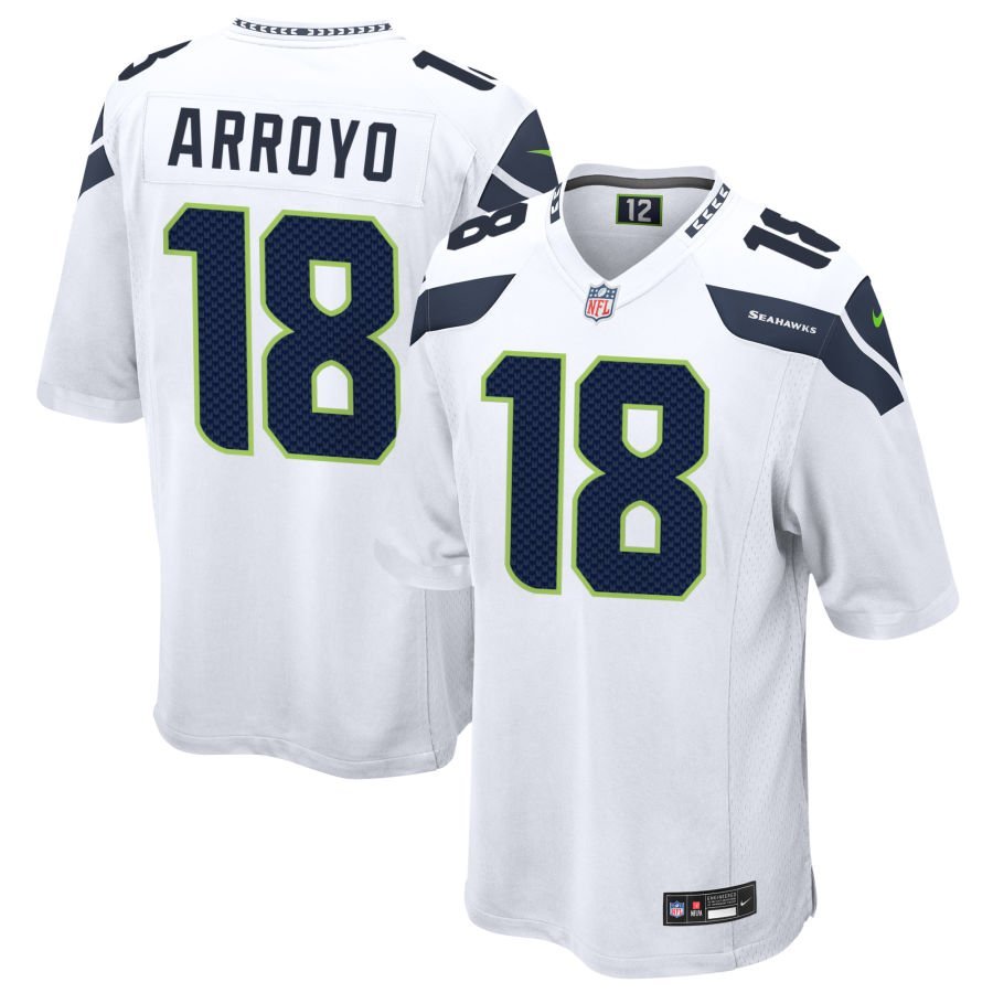 Elijah Arroyo Men’s Nike White Seattle Seahawks Custom Game Jersey