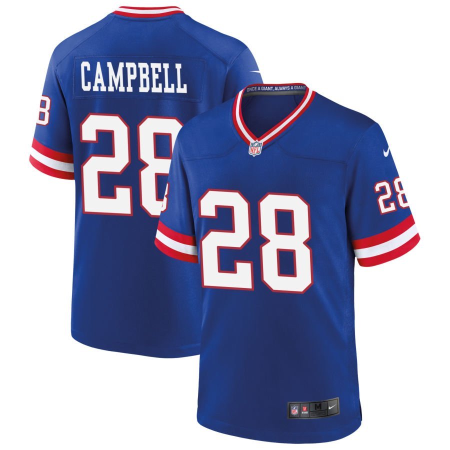 Elijah Campbell Men’s Nike Royal New York Giants Classic Custom Game Jersey