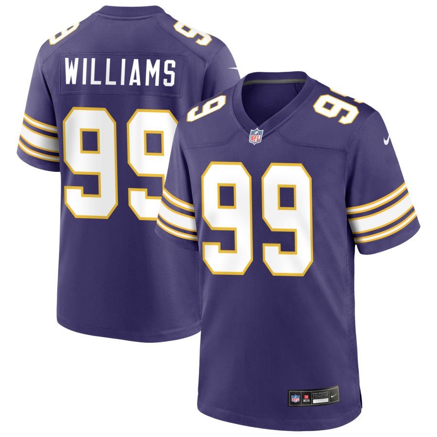 Elijah Williams Men’s Nike Purple Minnesota Vikings Classic Custom Game Jersey
