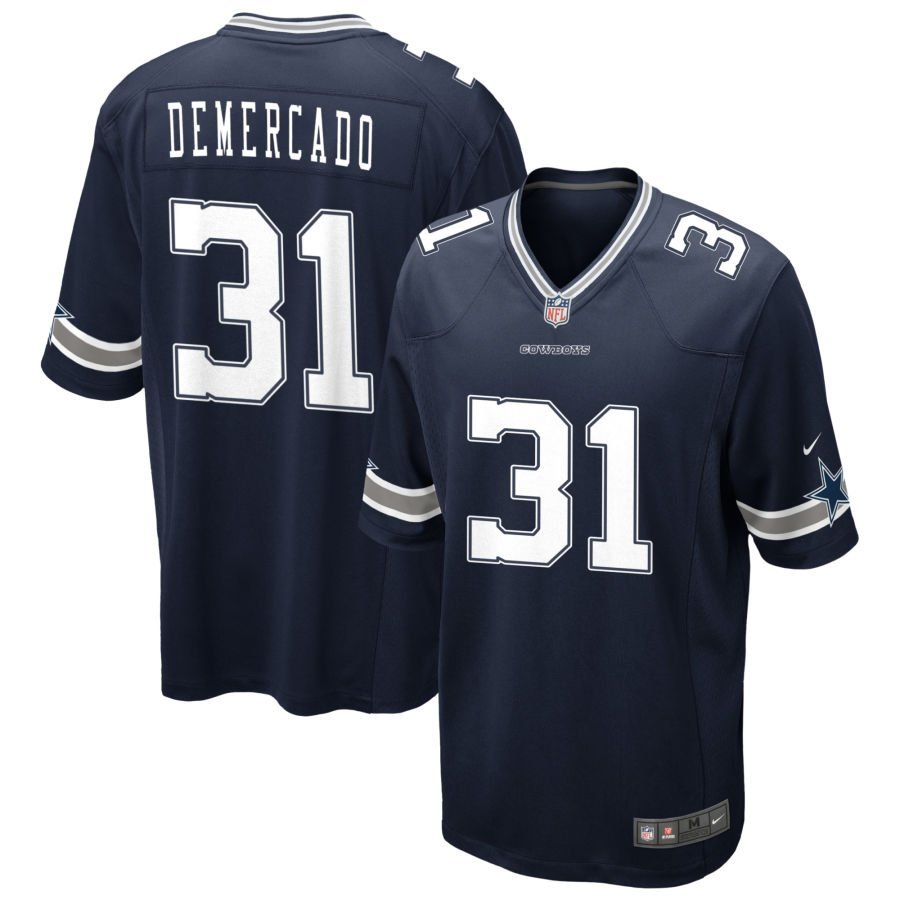 Emari Demercado Men’s Nike Navy Dallas Cowboys Custom Game Jersey