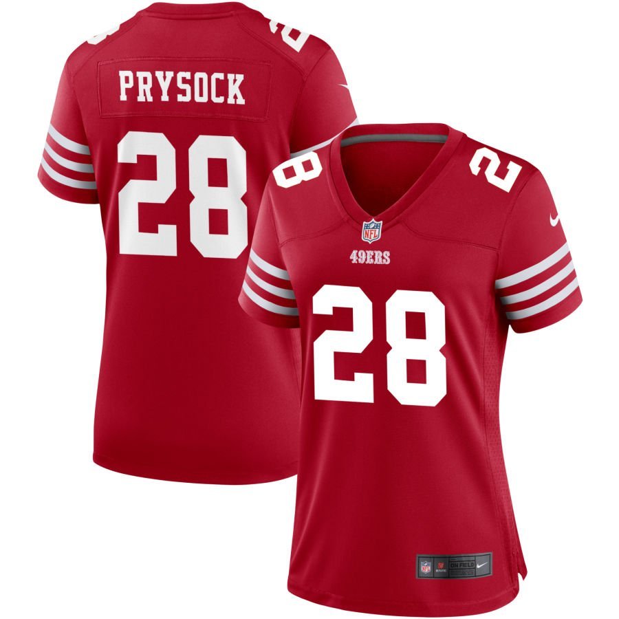 Ephesians Prysock Women’s Nike Scarlet San Francisco 49ers Game Custom Jersey