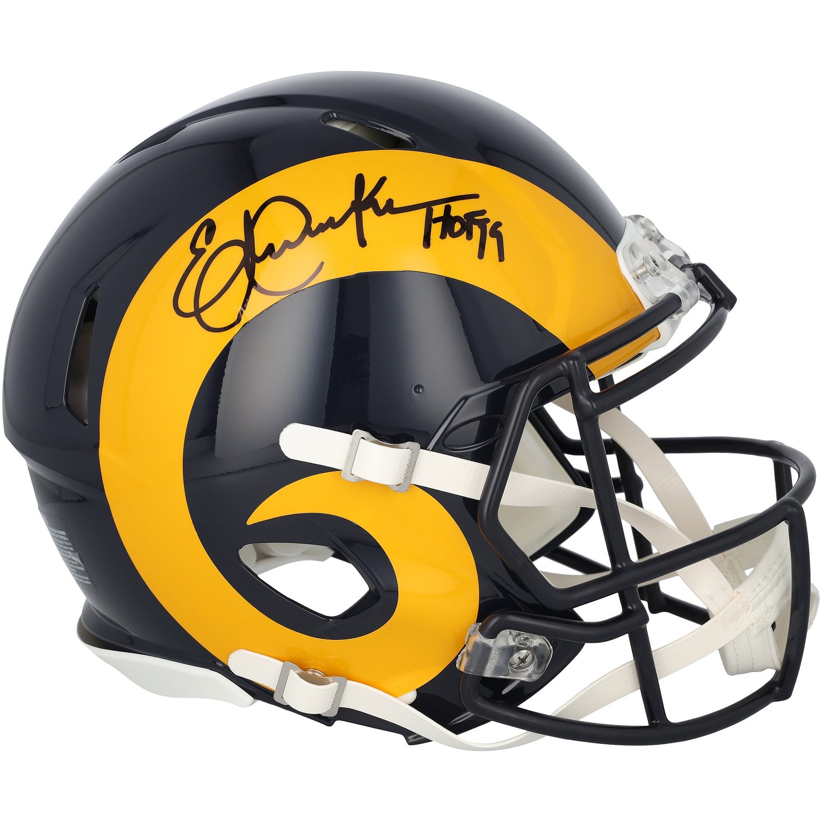 Eric Dickerson Los Angeles Rams Autographed Riddell 1981-1999 Throwback Speed Authentic Helmet with “HOF 99” Inscription