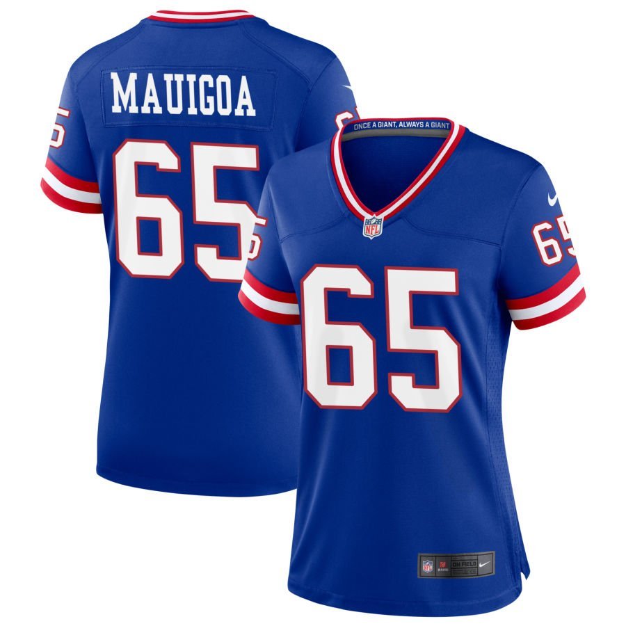 Francis Mauigoa Women’s Nike Royal New York Giants Classic Custom Game Jersey