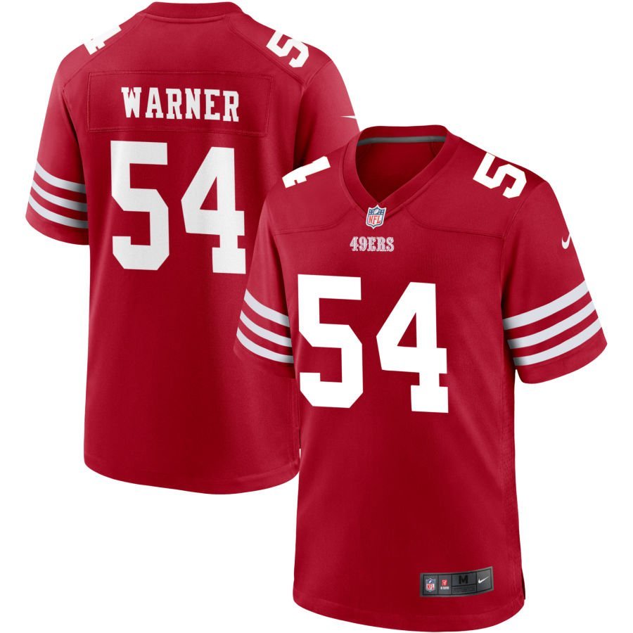 Fred Warner Youth Nike Scarlet San Francisco 49ers Game Custom Jersey