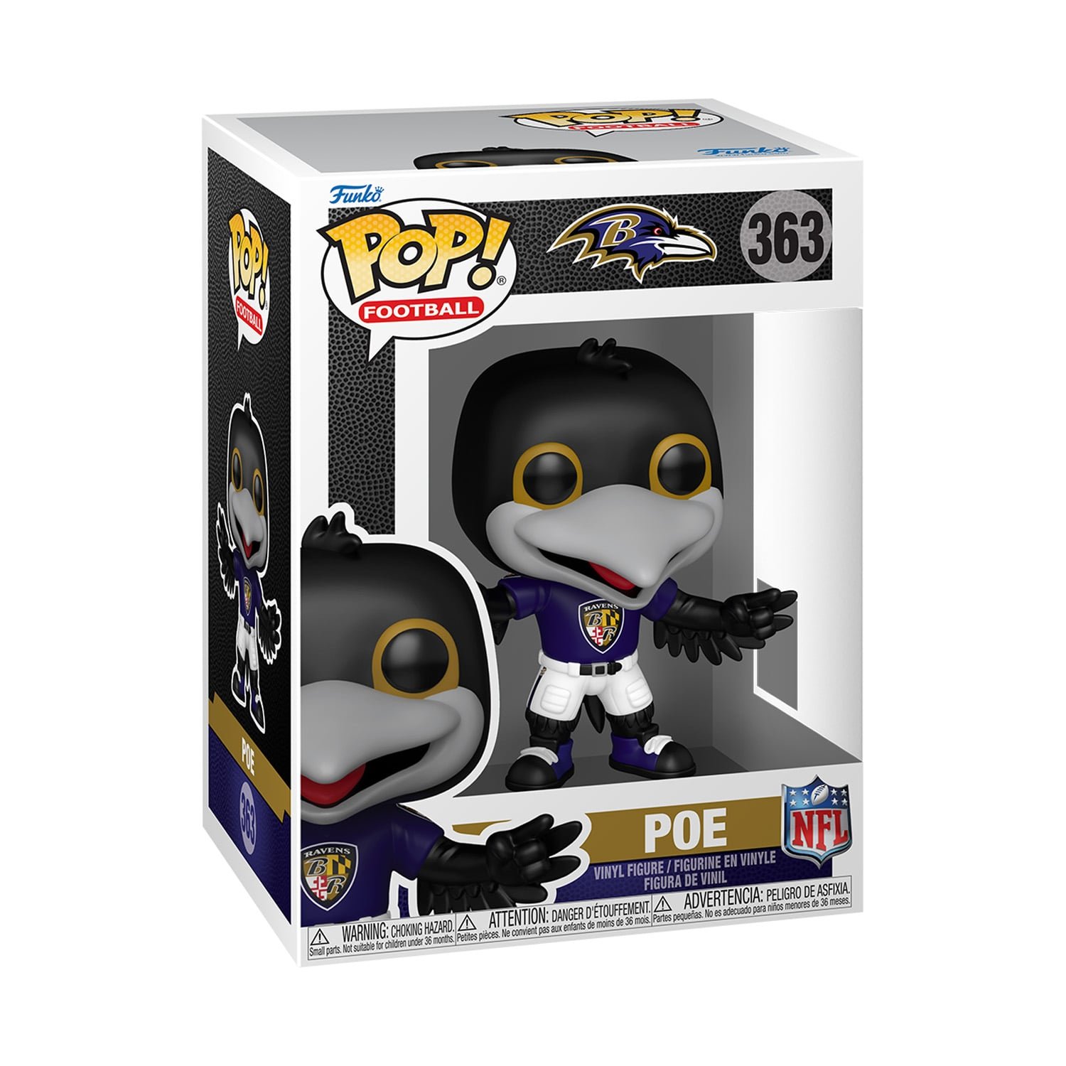 Funko Baltimore Ravens Poe NFL Mascot Pop! Vinyl Figure