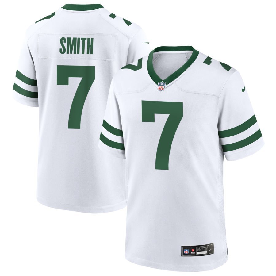 Geno Smith Men’s Nike Legacy White New York Jets Custom Game Jersey